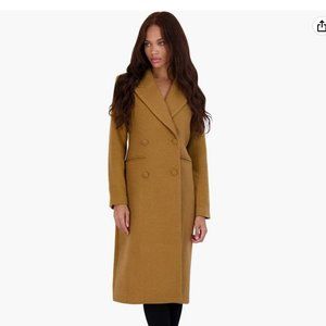 Brand New Women's Avec Les Filles Camel Wool Coat
